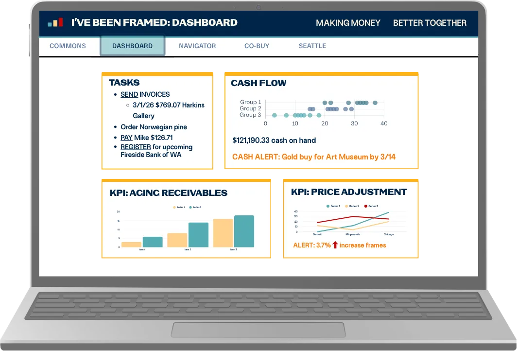 Better Money Studio Dashboard mockup